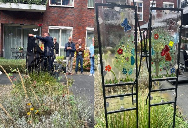 Beleeftuin met glaskunstwerk Haarensteyn